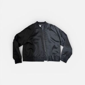 VENUS Casual Black Bomber Jacket